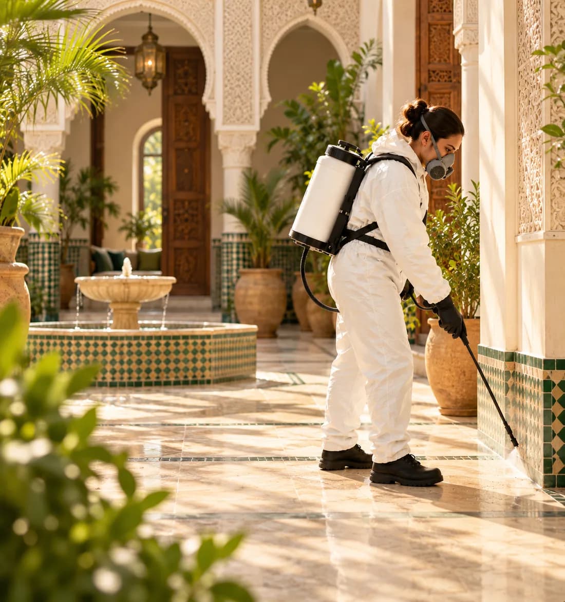 Intervention antiparasitaire à Marrakech
